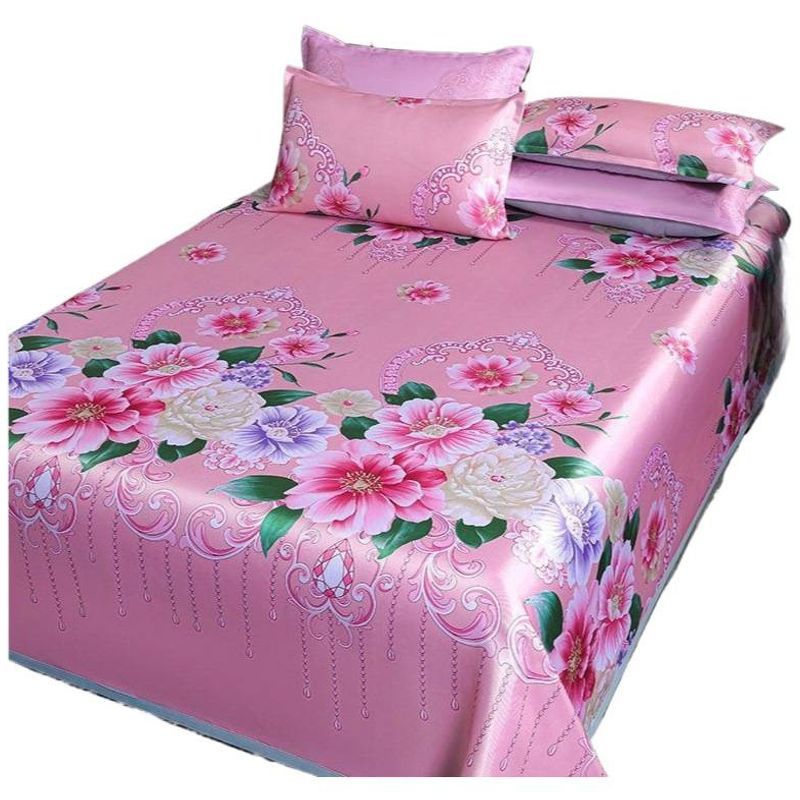 Estera de hielo estera de tres piezas set de estera de verano sábanas caseras dobles una sola pieza lavadora plegable estera de aire acondicionado suave