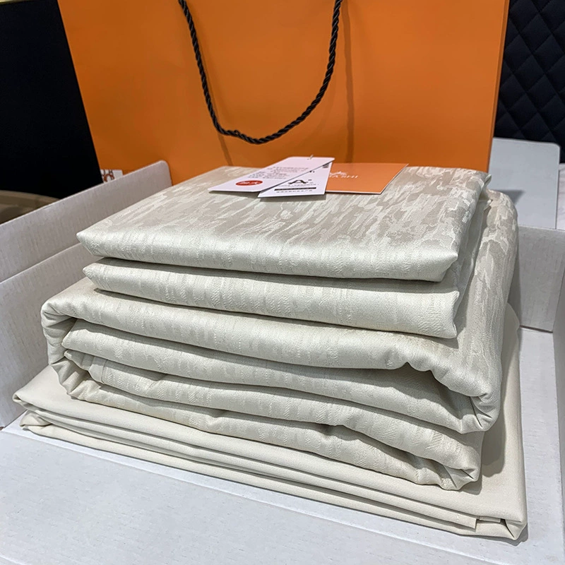 Комплект из четырех предметов из жаккарда из длинноволокнистого хлопка Akso, 100 шт., комплект из четырех предметов из 100% хлопка, простыни из чистого хлопка, пододеяльник, простыни