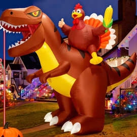 厂家定做亚马逊感恩节火鸡户外装饰摆件场地布置装饰道具充气气模