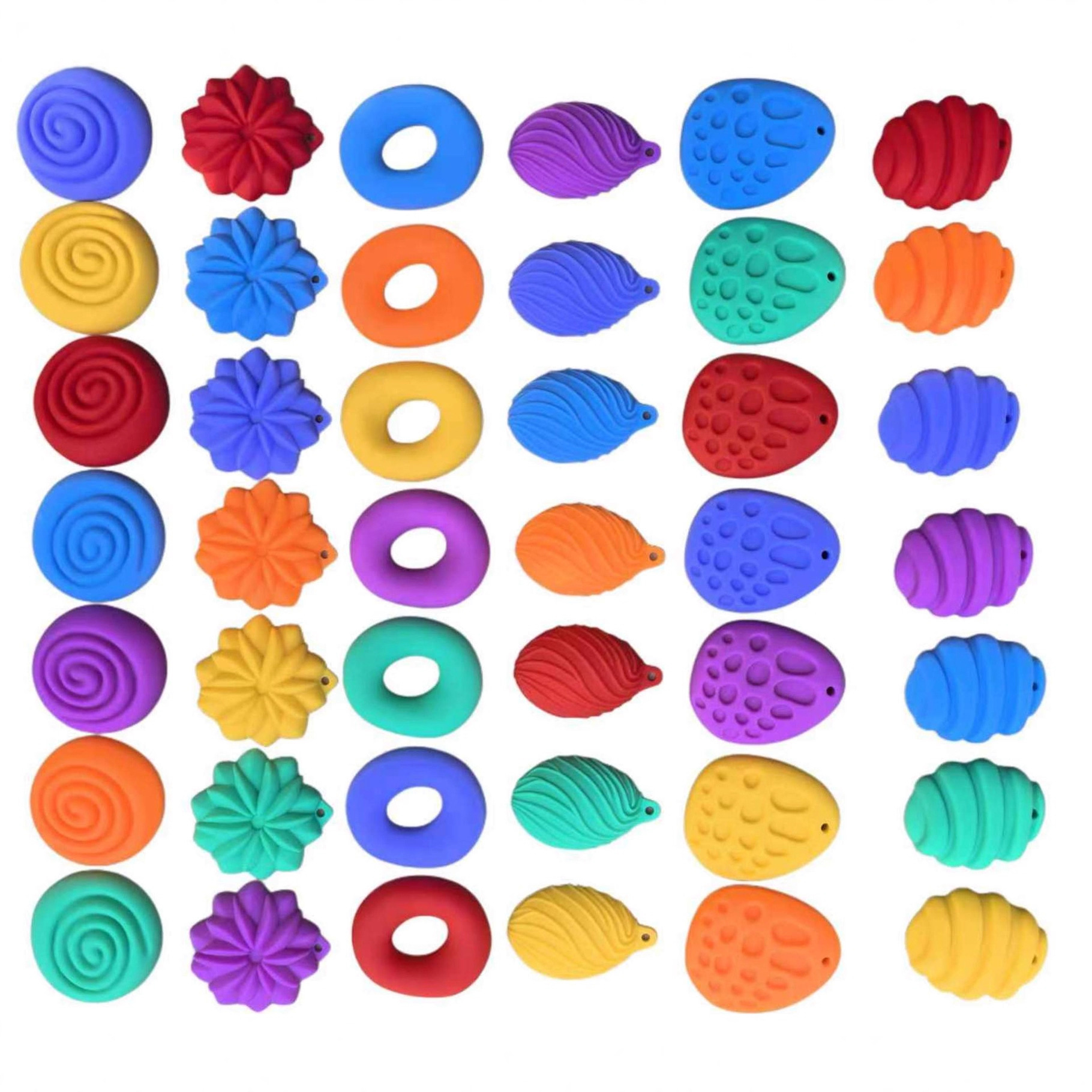 Juguetes sensoriales antiestrés para niños, piedra de silicona suave para aliviar el estrés, juguete de descompresión para niños, producto nuevo transfronterizo.