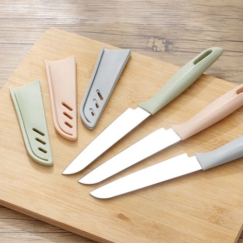 Stainless steel fruit knife home-use fruit and vegetable peeler, foldable and convenient portable peeling knife, multifunctional peeling and cutting small knife for melons and fruits