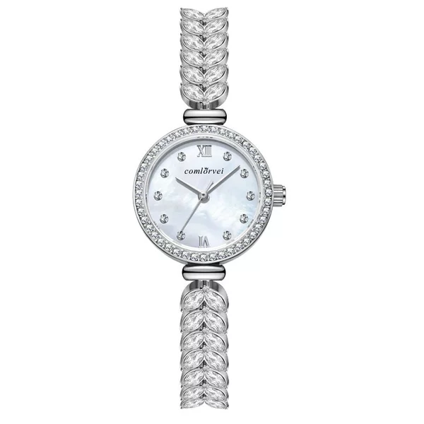 Kangluowei Fashion Niche Women's Watch, Starry Sky Mermaid Bracelet Women's Watch, Niche Full Diamond Quartz Watch