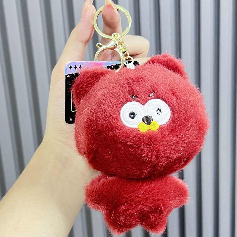 愤怒的小鸟毛绒挂件卡通小礼品挂件小饰品 可爱少女背包挂饰吊坠