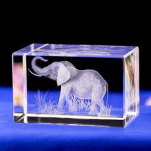 水晶工艺品 3D内雕水晶动物模型 旅游纪念品家居摆件年会礼品