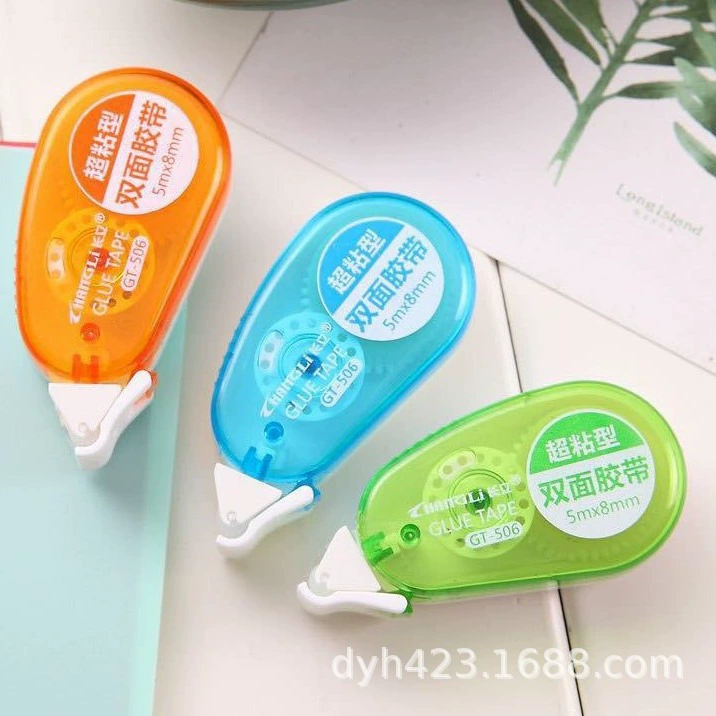 Double-sided Tape Dispenser, 5 m × 8 mm, strong adhesive portable roll