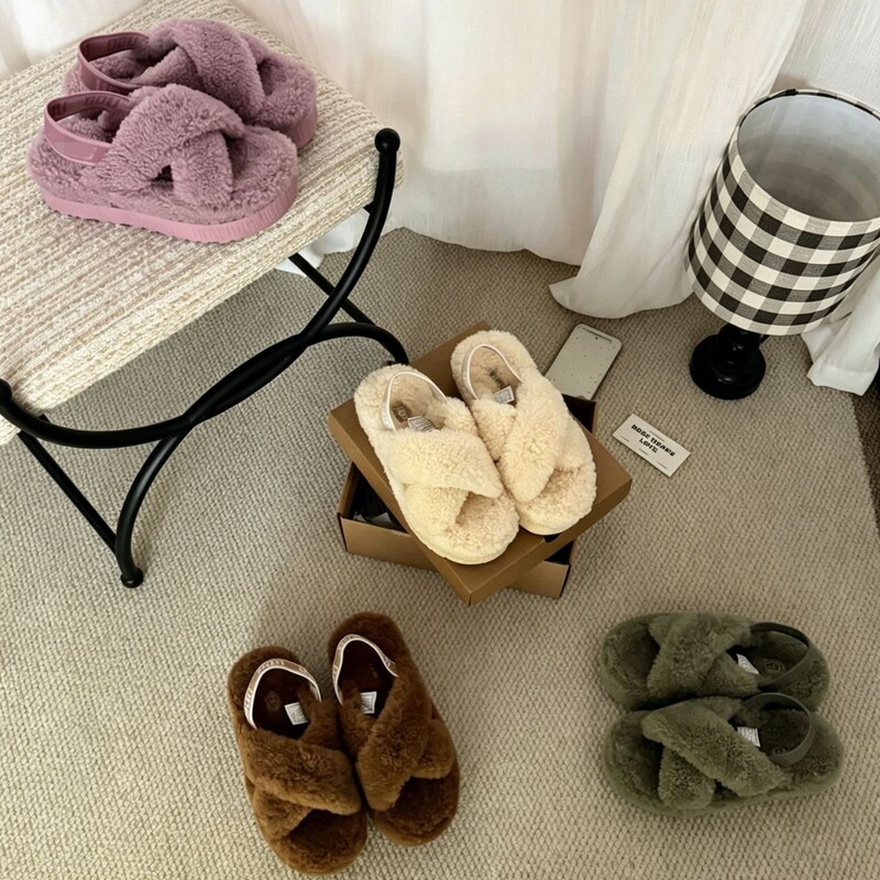 2026 New Model Snow Boots from Sangpo Village, Henan, New Women's Wool Slippers, Teddy Thick-Soled Back-Strap Furry Slippers 2026 New Model Snow Boots from Sangpo Village, Henan, New Women's Wool Slippers, Teddy Thick-Soled Back-Strap Furry Slippers