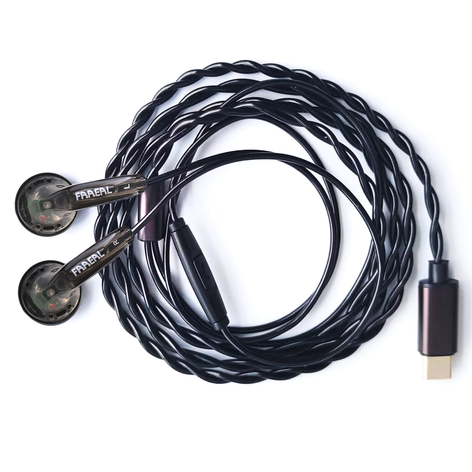 Faaeal Zhensheng Mx500 Earbuds Type-C Digital Decoding Chip Hifi Headphones Heavy Bass Flat-Head Headphones