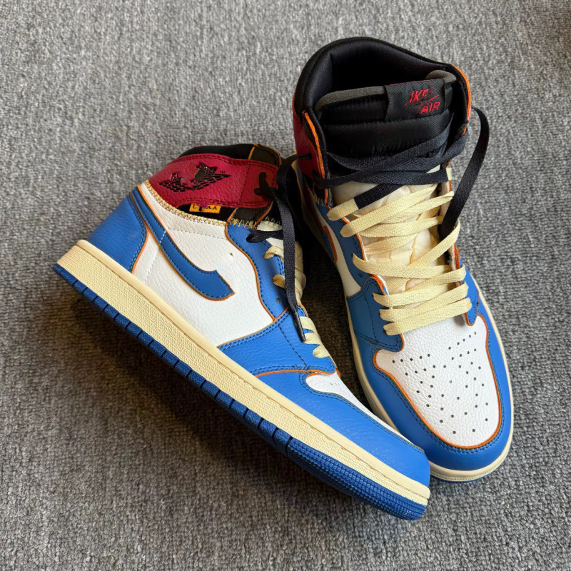 Putian Pure Original Aj1 High-Top Basketball Shoes 2.0 Chicago Ow Collaboration Sports Sneakers Unisex Couple Casual Trendy Shoes