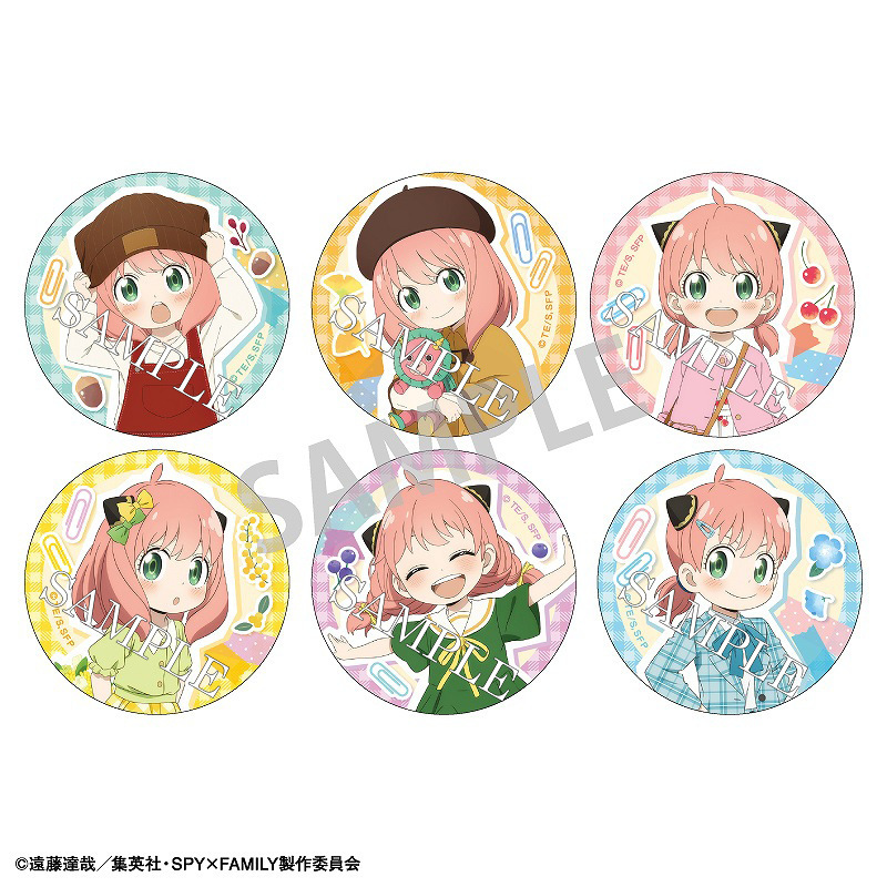 1 KAMIO spy play house Anya Baru badge fashion show ver. Anime peripheral