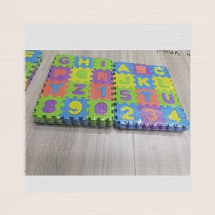 8mm Eva Puzzle Small Floor Mat with English Alphanumeric 36 Pieces Foam Household Mat Kidsren's Manual Puzzle Floor Mat