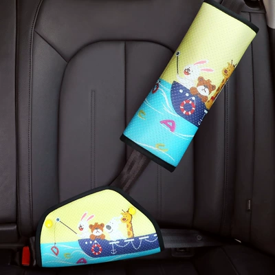 Seat belt shoulder pad: retainer anti-collar simple safety - fishing-letters-on-board-set