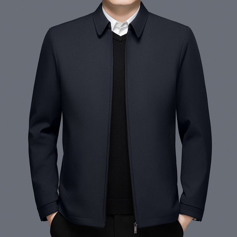 Branded winter cotton-padded jacket for men, new winter outerwear, suitable for middle-aged and elderly fathers, business-style, high-end, thick and warm cotton-padded coat.