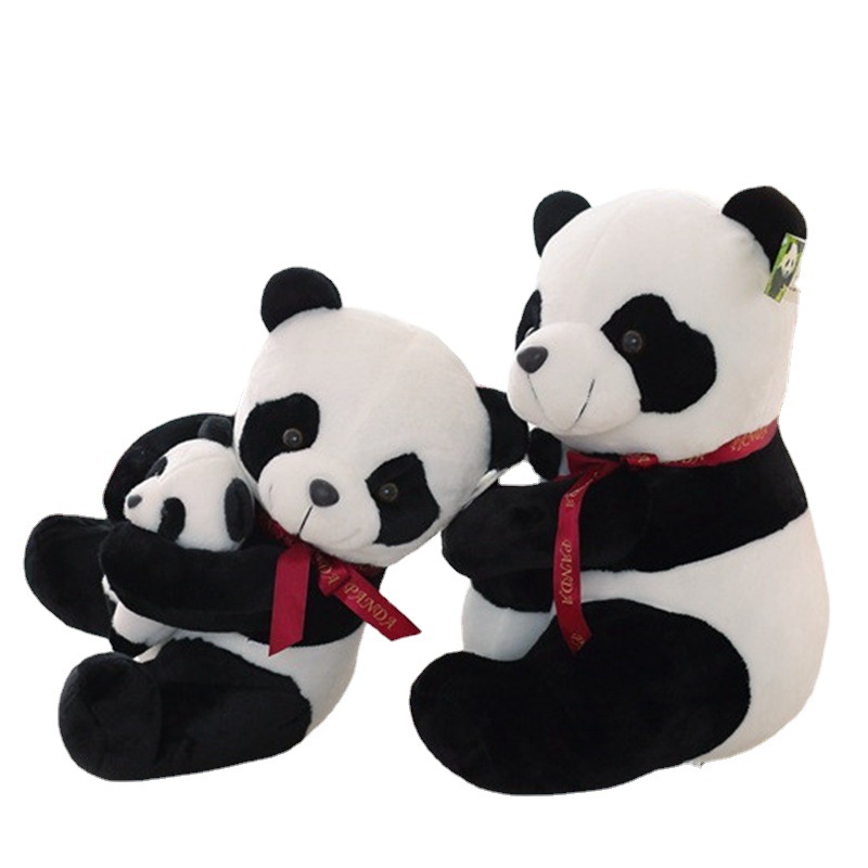 Nuevo padre-hijo Panda muñeca de peluche juguete abrazo Panda tamaño muñeca niño regalo de cumpleaños