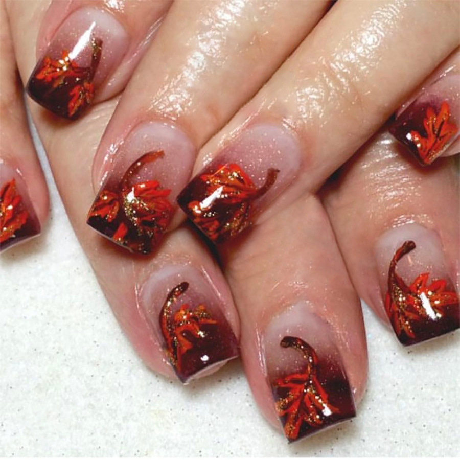Short bright face square armour Europe and the United States cross-border foreign trade autumn and winter glitter pink maple leaf detachable wearable _viptrois.com