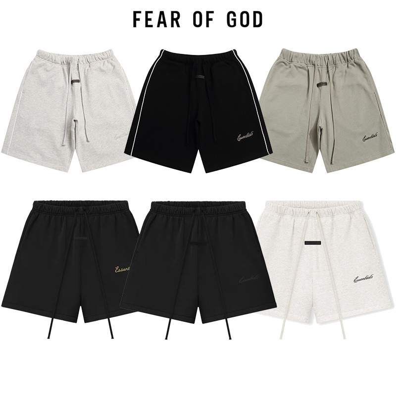 Cross-border FOG sub-brand American high street ESSENTIALS embroidered letter shorts men's sports casual pants knee-length shorts Cross-border FOG sub-brand American high street ESSENTIALS embroidered letter shorts men's sports casual pants knee-length shorts