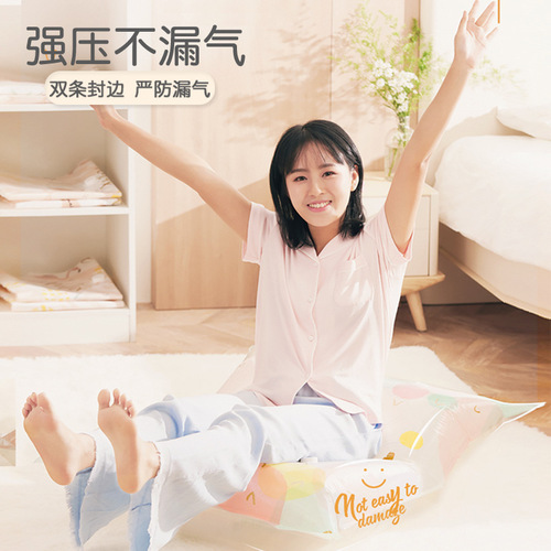 Vacuum Compression Bag for Clothes, Blankets, Dustproof Storage Bag, Travel Clothes, Cotton Blanket, Handroll, No Pump Compression Bag, Wholesale