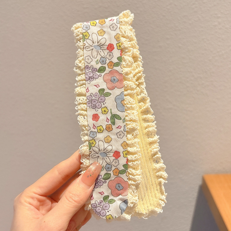 夏季小清新碎花魔术贴发带儿童碎发整理甜美发箍懒人神器发卡头饰|undefined