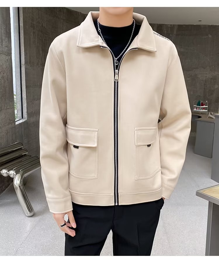 2024 chaqueta para hombres primavera y otoño moda coreana chaqueta de marca de moda casual para hombres otoño salvaje para jóvenes estudiantes ropa