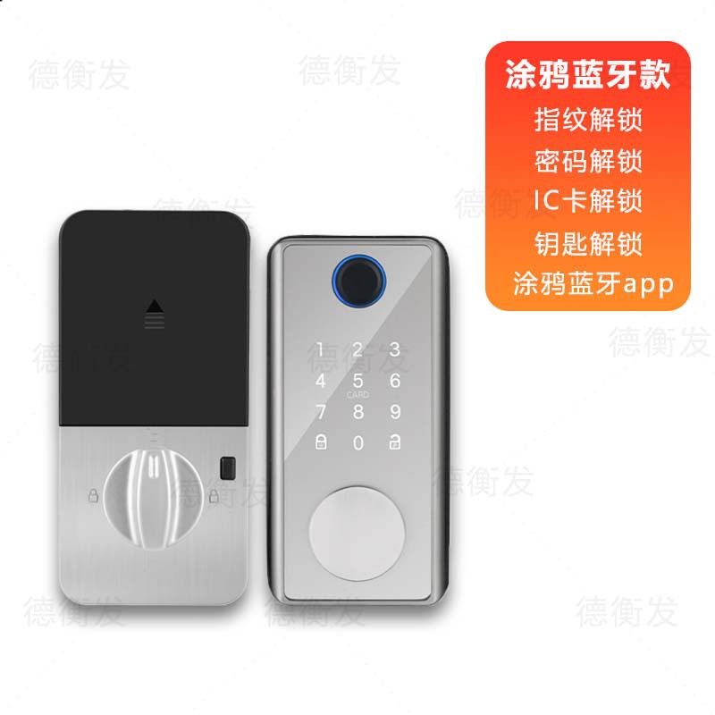 Cerradura de bloqueo inteligente cerradura de huellas dactilares cerradura automática estándar americano tarjeta de crédito canal almacén contraseña cerradura de la puerta transfronteriza exclusivo