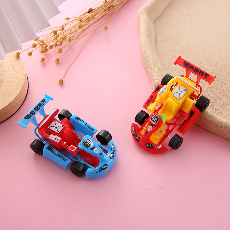 Tire hacia atrás Kart modelo de coche de simulación de juguete para niños coche de carreras de regalo estudiante de kindergarten al por mayor