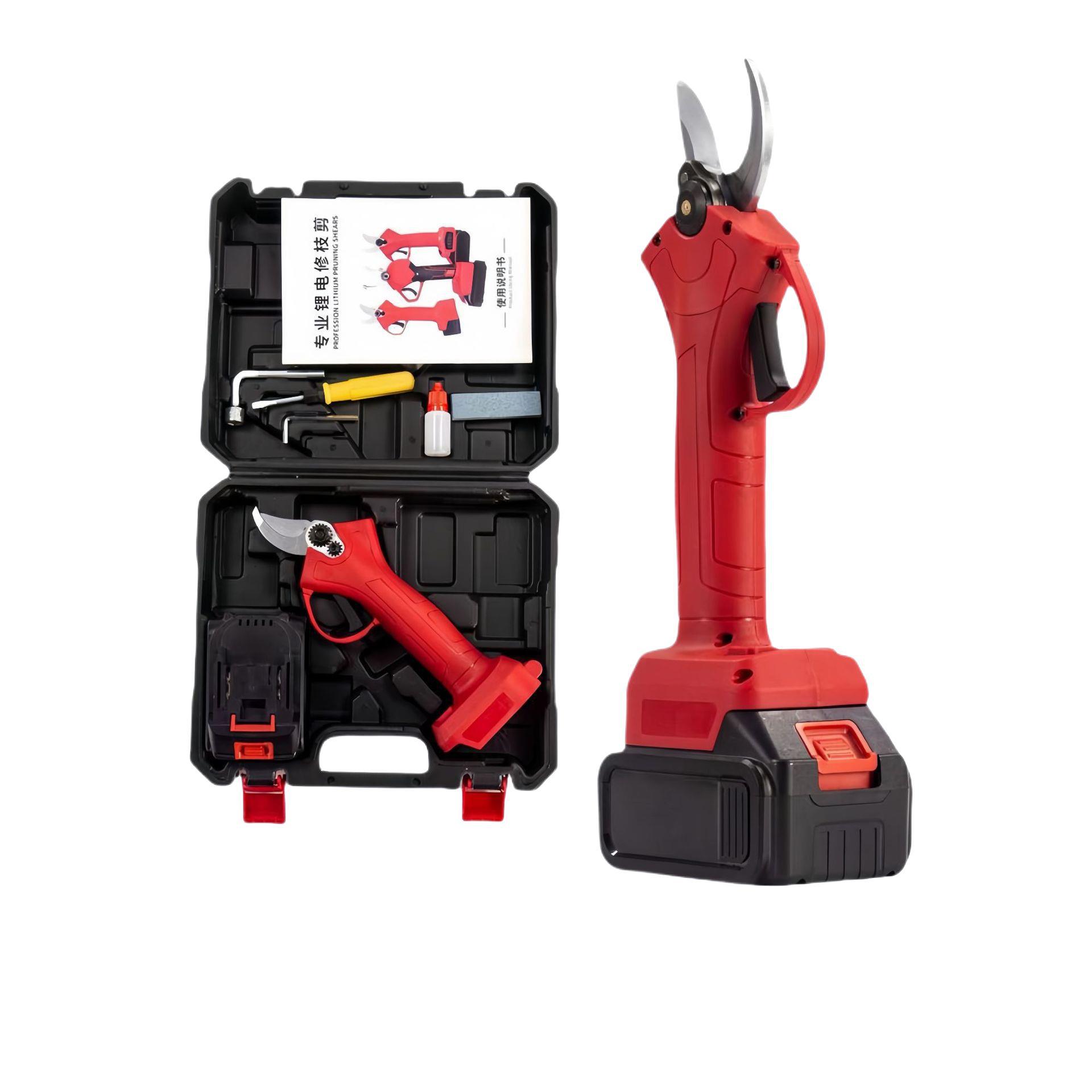 园林修枝剪园艺剪刀锂电修枝剪树枝剪批发园艺剪刀电动修枝剪