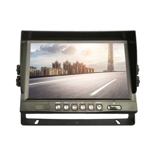 Car 9inch U-shaped Bracket Monitor Shell Security Monitoring Desktop Sunshade Display Shell Plastic Shell