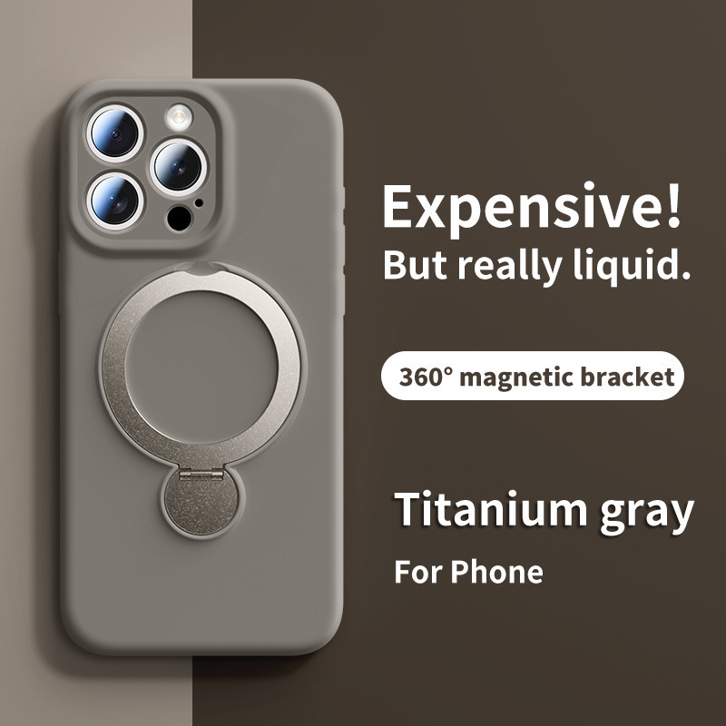 iPhone16promax 液体磁気電話ケース Apple 15 回転スタンドオールインクルーシブ保護カバー 13 に適しています。|undefined