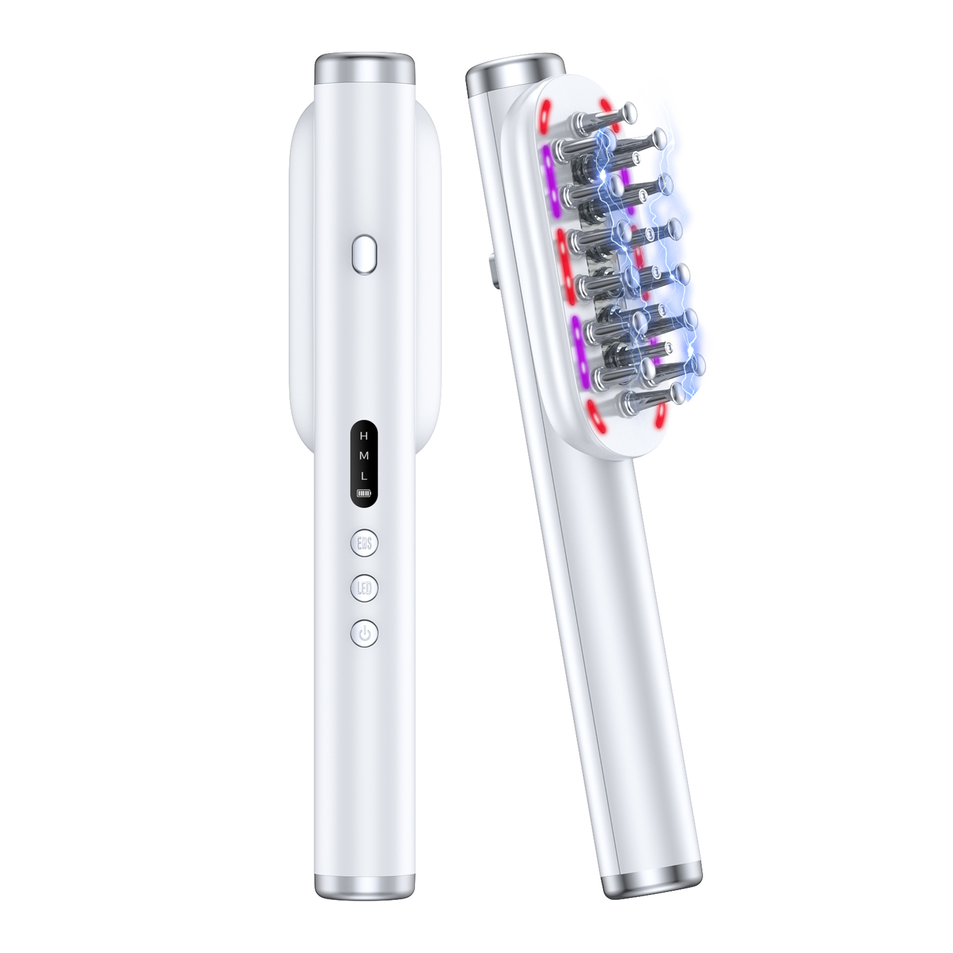 Nuevo rfrf cuidado del cabello peine EMS micro-corriente eléctrica masaje peine Cuidado del cuero cabelludo aplicador peine cuidado del cabello instrumento