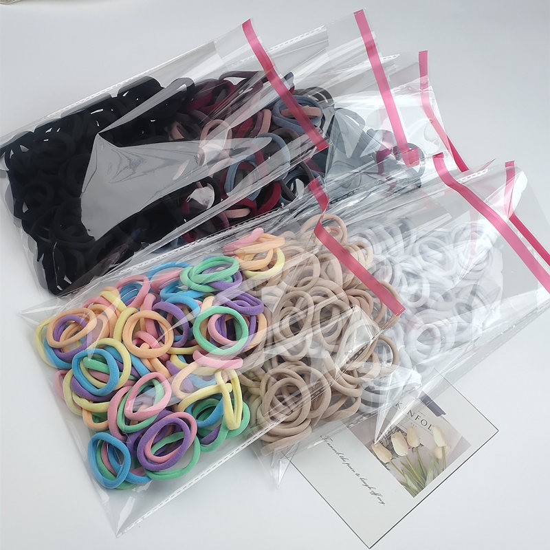 elastic durable black hair rope