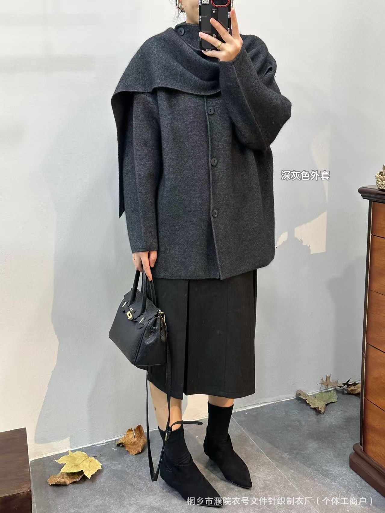 25년 가색*다크 그레이 -- 아우터*74 기장