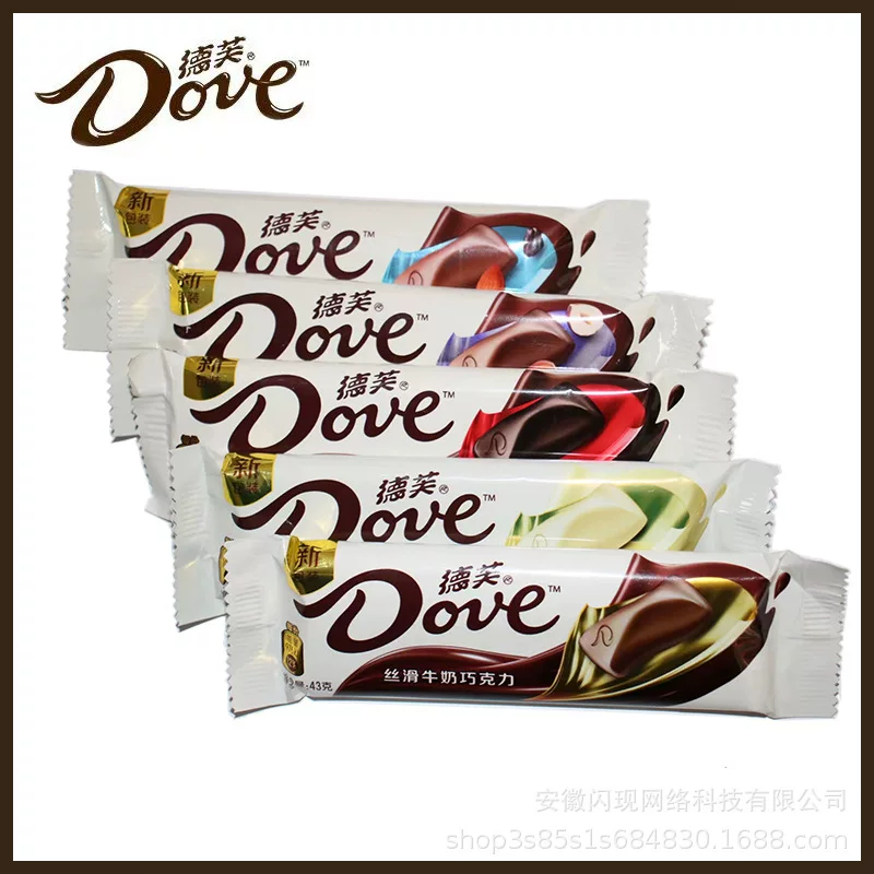 Шоколад (Dove) 43 г — бар с нежным молочным и фундуковым вкусом, индивидуальная упаковка
