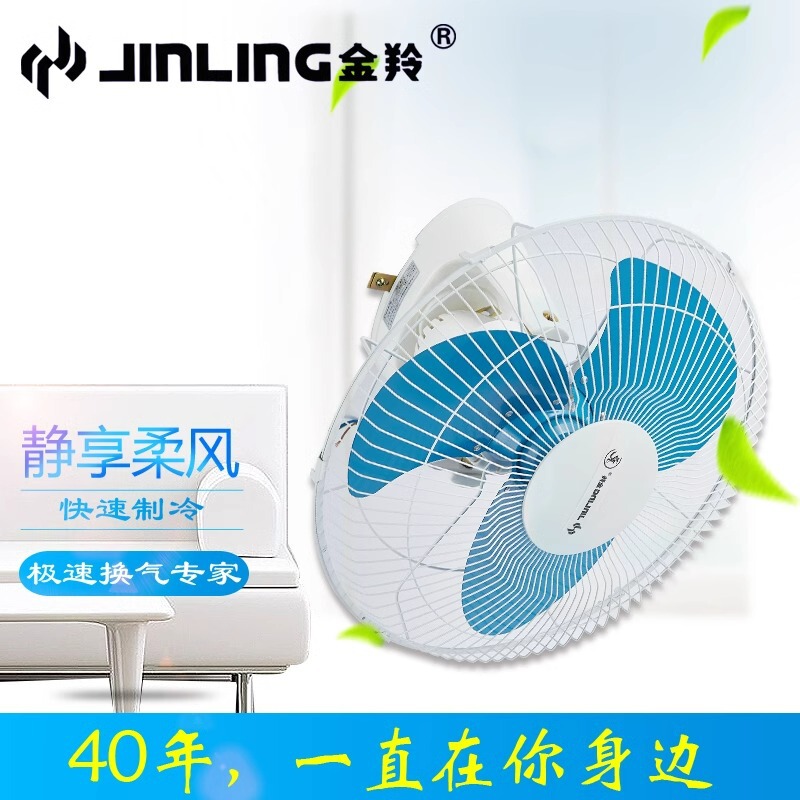Jinling Brand Fan Ceiling Fan Rooftop Fan Floor Fan Fb-40Ds Iron Blade Plastic Blade 16inch Electric Fan Large Fan
