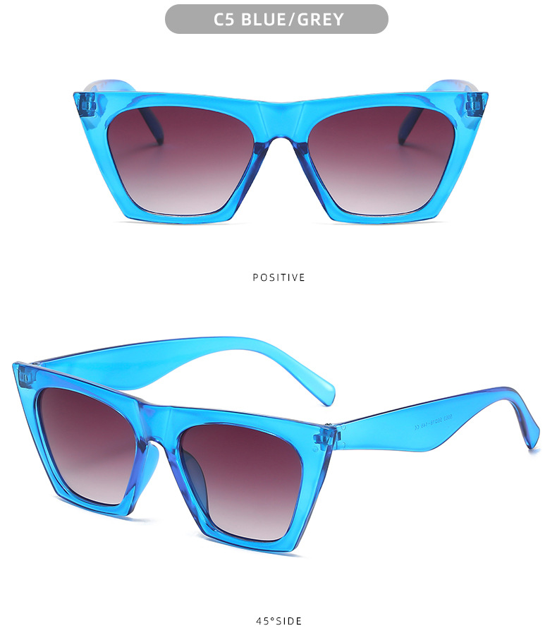 Sunglasses Classification Ac, UV400 Protection Lens Material Casual Solid Color Ac UV400 Protection Polygon Full Frame Women's Sunglasses