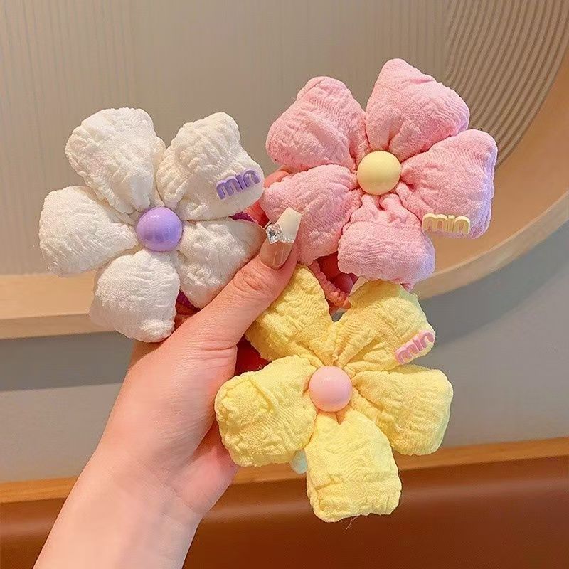 儿童2025新款花朵发圈女童扎头发高弹力发绳头饰女孩不伤发橡皮筋|undefined