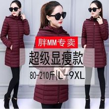 2025新款女式中长轻薄羽绒棉衣大码显瘦中老年棉袄棉服速卖通批发