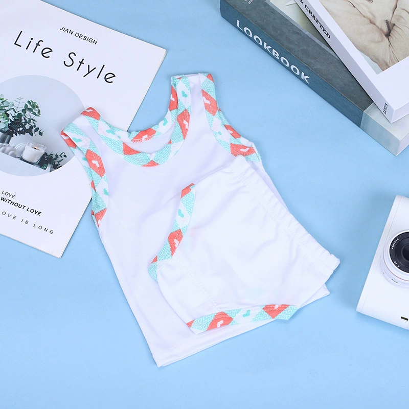 Новый летний контрастный цвет без рукавов детский жилет с тонким топом в европейском и американском стиле