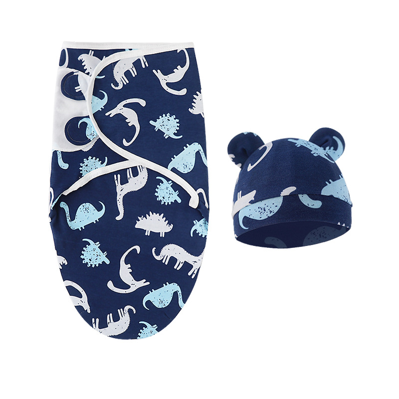 진한 파란색 티라노사우루스 렉스(포대기 + 싱글 기장)