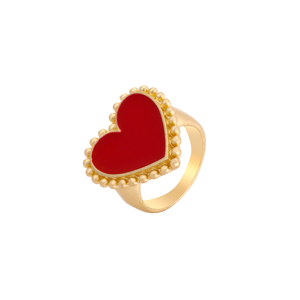 Wholesale Jewelry Alloy Heart Shape Multicolor Ring Nihaojewelry display picture 8