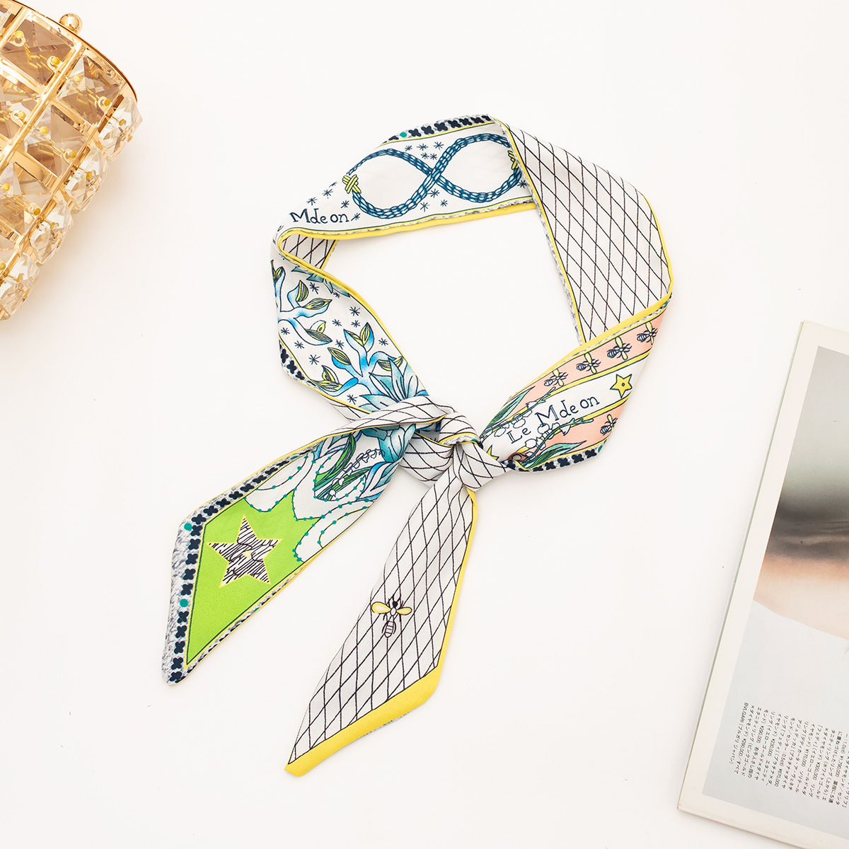 【타로 카드 시리즈 ● 스타일 3] 실크 스카프 1개