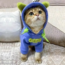 猫咪衣服潮牌宠物卫衣加厚保暖布偶银渐层英短幼猫小狗狗冬季服饰