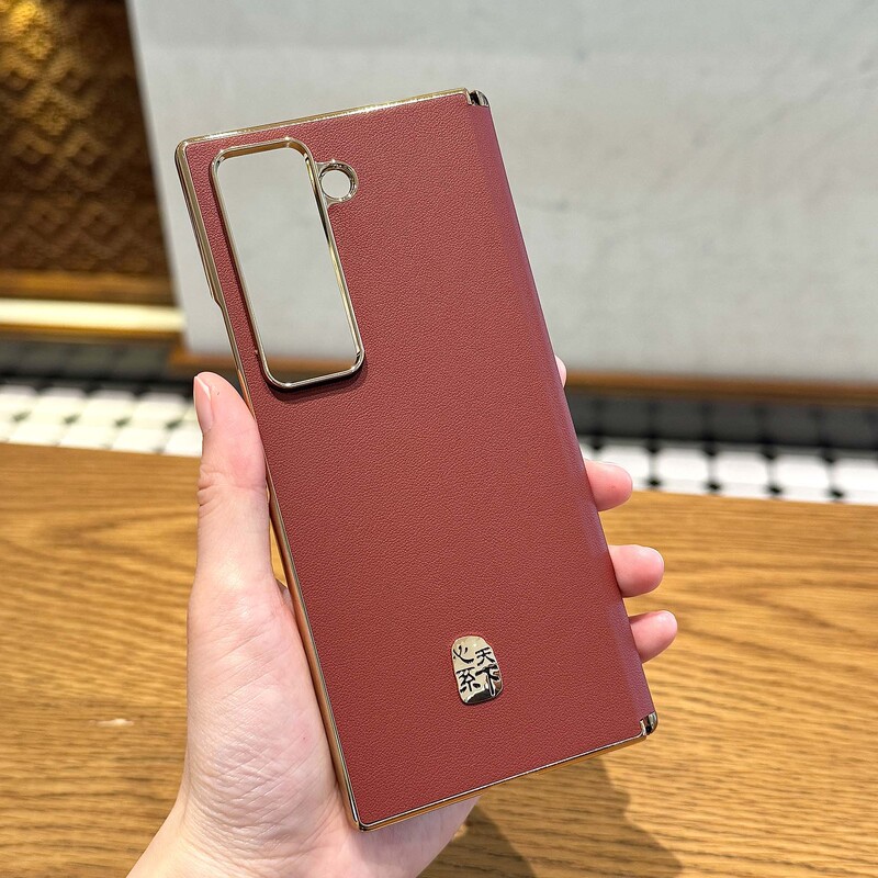 サムスンハートワールドw25携帯電話ケース磁気中心軸保護w24プレーンレザー電気メッキ軽くて落下防止ハードケースに適しています。|undefined