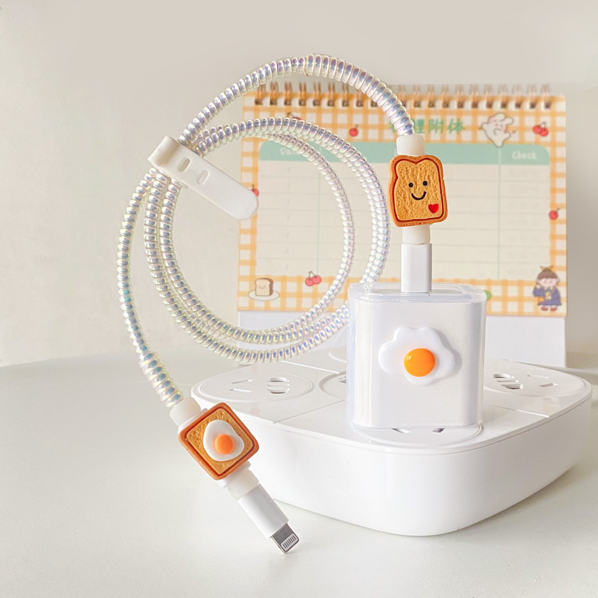 Aplicable a la cubierta protectora del cable de datos iPhone13/14/15 cubierta protectora estándar europea y americana de Apple 20W cargador