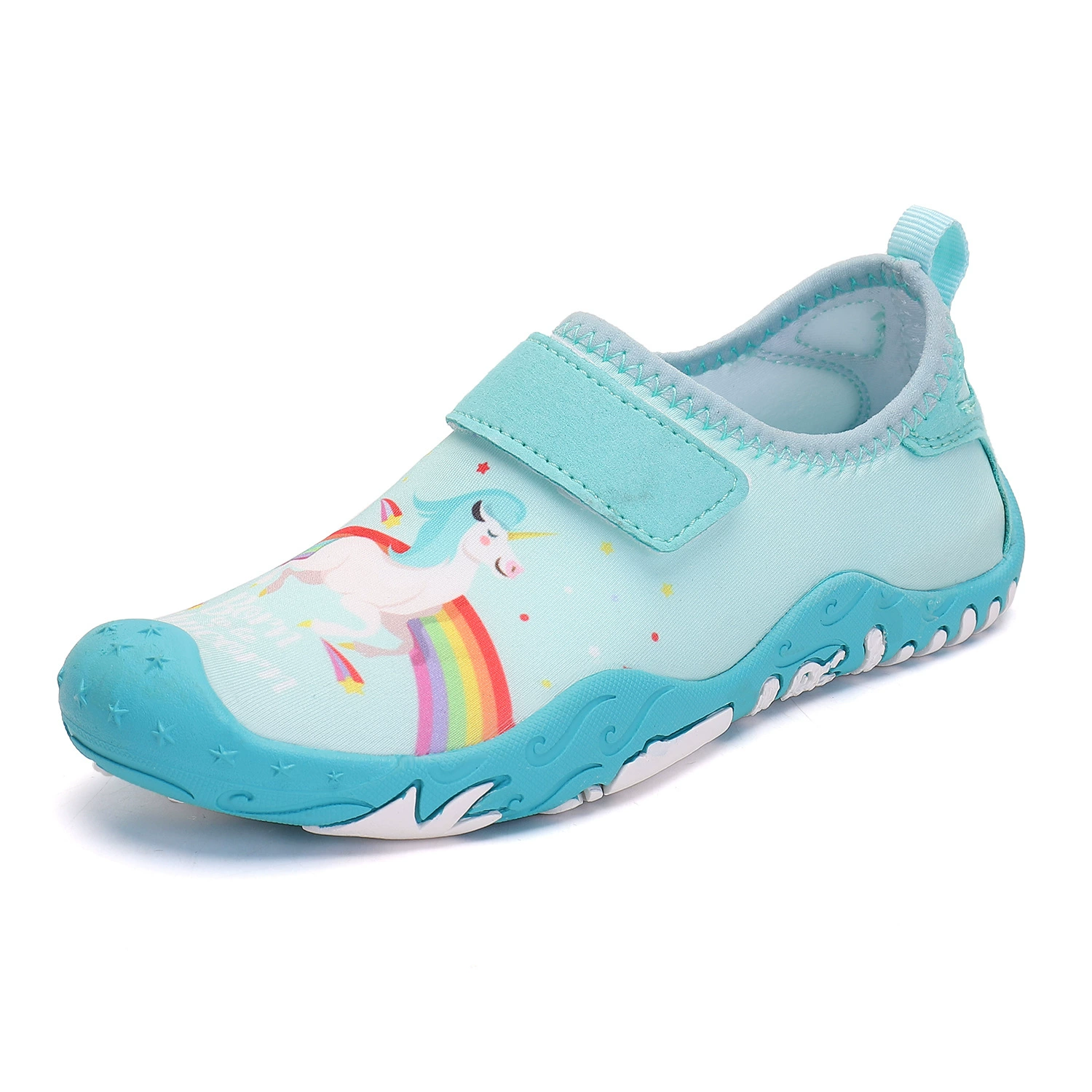Детская пляжная обувь с единорогом Обувь для подводного плавания и дайвинга Нескользящая устойчивая к нашивке обувь для плавания Мягкая обувь для голой стопы