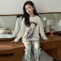 春款女孩女童长袖家居服