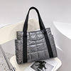 Demi-season shoulder bag, fashionable retro space down jacket, one-shoulder bag, wholesale