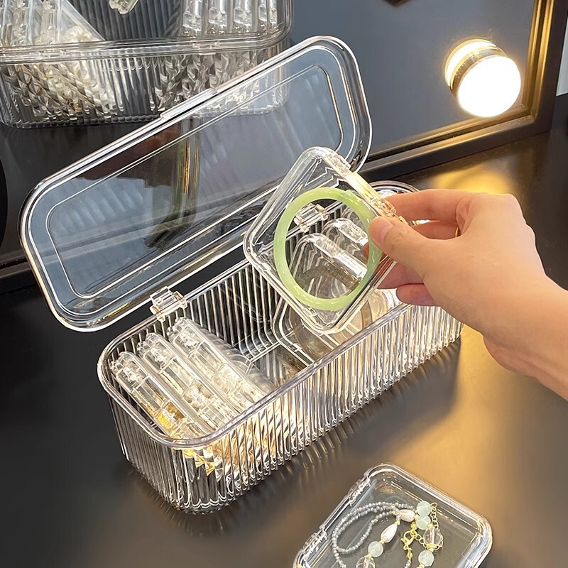 ブレスレット収納ケース透明酸化防止携帯文遊び水晶ブレスレットアクセサリー専用手串ブレスレットアクセサリーケース|undefined