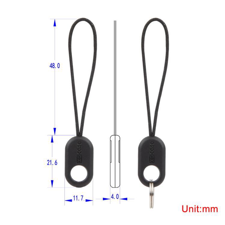 Perdida resistente y durable, cuerda gruesa para auriculares, 5 cables para auriculares móviles, accesorios DIY, cinturón de llaves