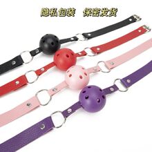 sm情趣用品口球强制开口另类玩具女用口水球成人玩具口塞代发