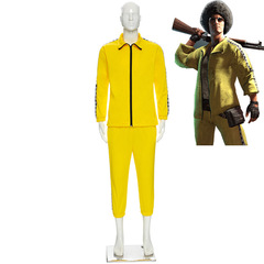 PUBG Mobile Battle Royale Chicken Dinner Cosplay Costume Yellow Clothes 