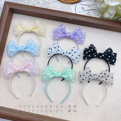 ラブブ手作りドットゼリー糸人形ミニリボンラブブヘッドバンド bjd 人形帽子ヘッドバンド